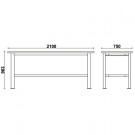Arbeidsbenk 2.1m thumbnail