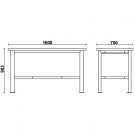 Arbeidsbenk 1.6m thumbnail